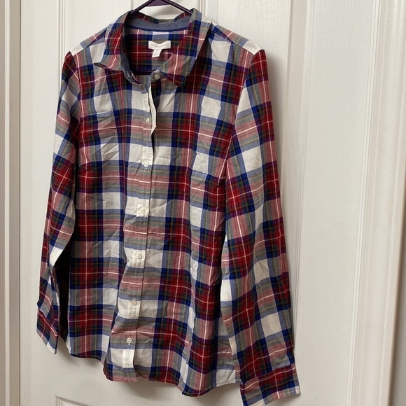🆕 Charter Club Holiday Woven Plaid Button Down XL - Picture 3 of 10